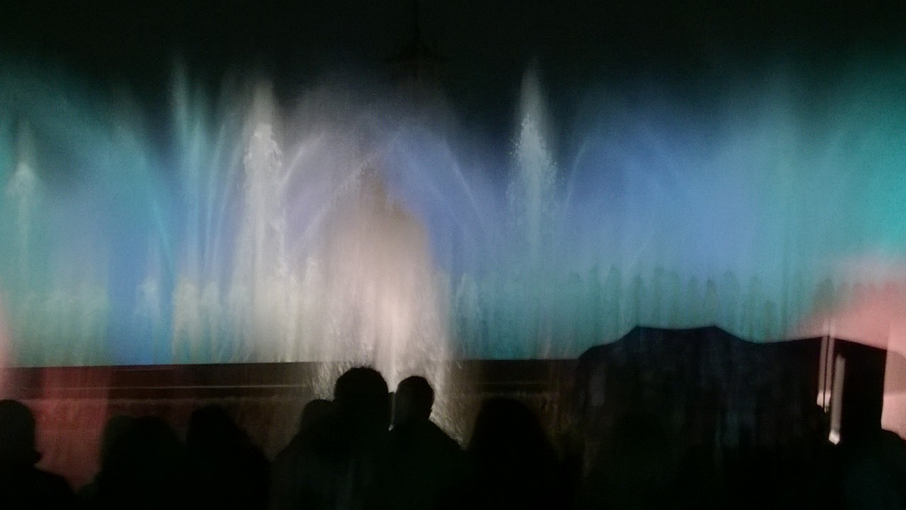 Friday 20th March, Magic Fountain (Font mgica de Montjuc), Barcelona.