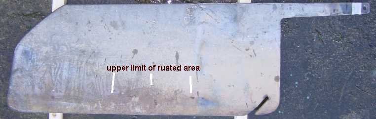 Photo of centreplate showing slight corrosion