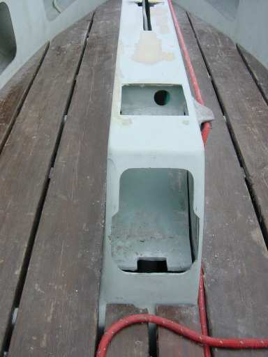 Photograph of aft end of the centreplate casing