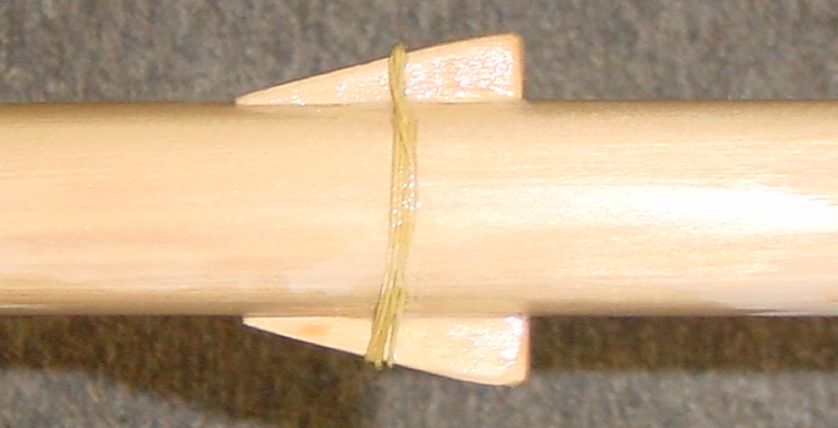 Gluing the wedges in position - click to return to previous page