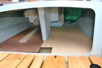 Floorboard mock-up in rear locker