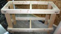 Workbench frame, as constructed.