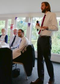 Monday 5th June, Andy's Speech (Photo by Paul).