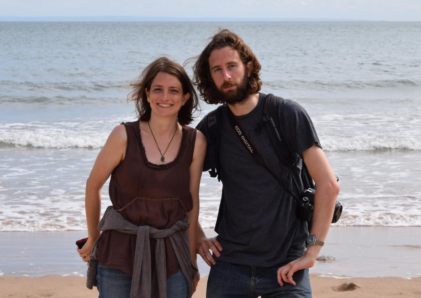 Saturday 30th July, Britt & Andy at Tor Bay, Gower.