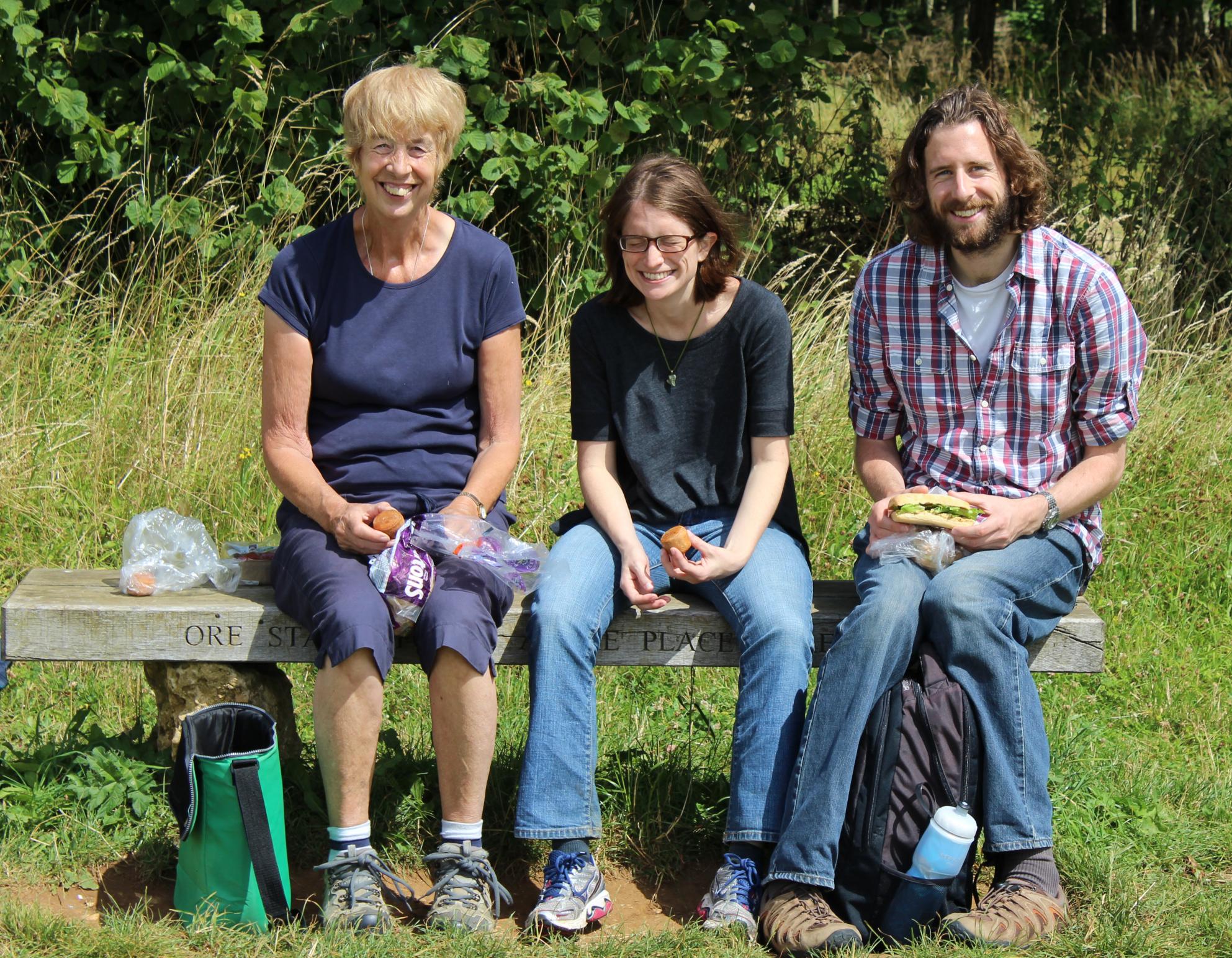 Friday 29th July, picnic lunch at the Rollright Stones, Gloucestershire.