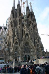Monday 23rd March, view of south entrance of Gaudi's La Sagrada Familia, Barcelona.