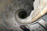 Monday 23rd March, spiral staircase in a tower at Gaudi's La Sagrada Familia, Barcelona.