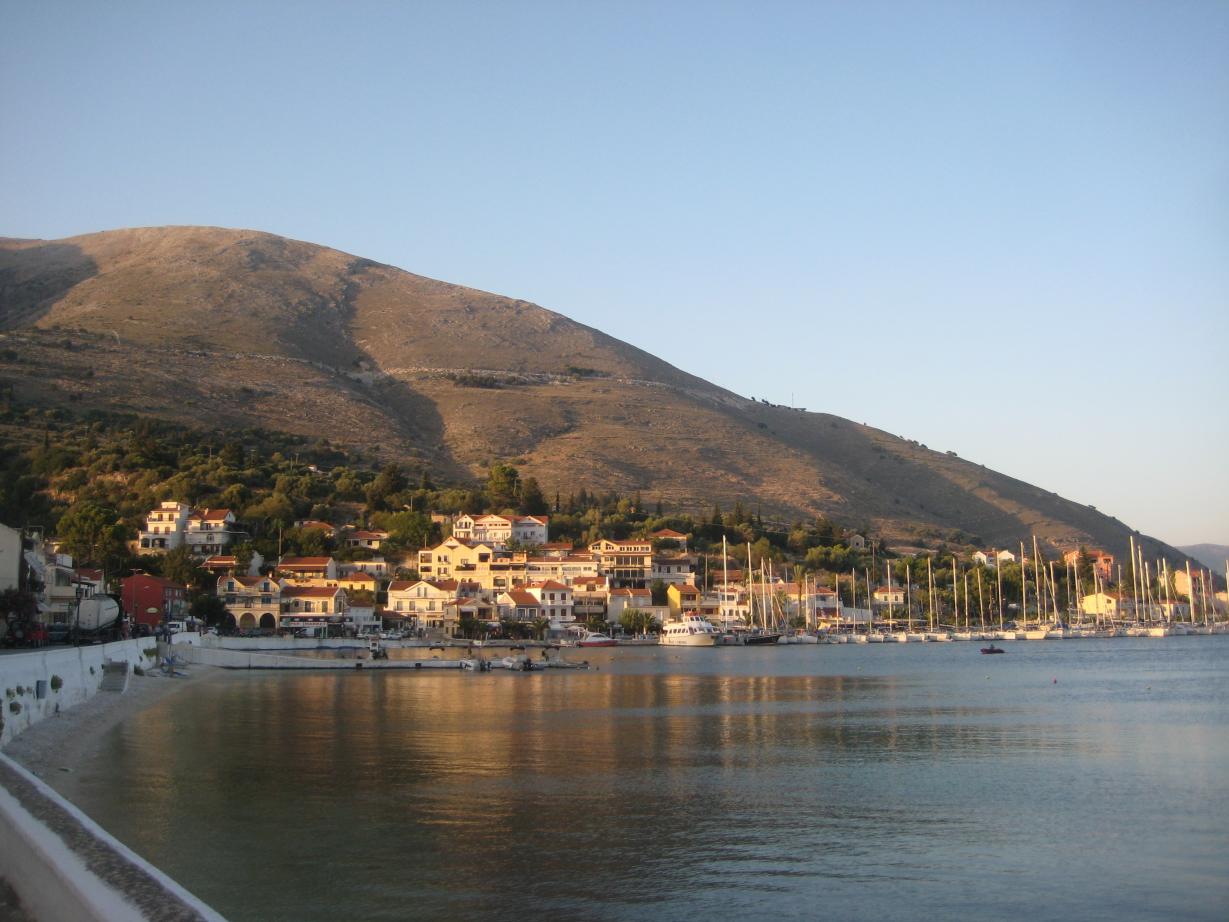 Tuesday afternoon 15th September, evening view at Agia Effimia, Kefallonia.