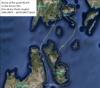 Map showing the cruise of Elati