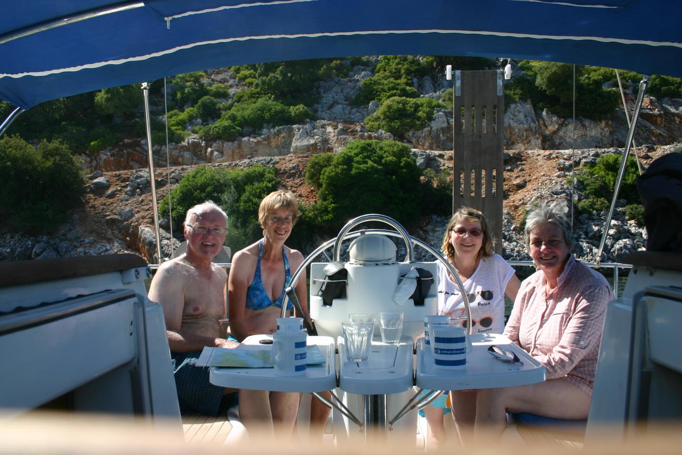 Tuesday 15th September, lunch time on board!.