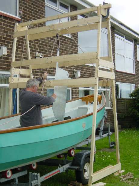 Photo showing refitting the centreplate