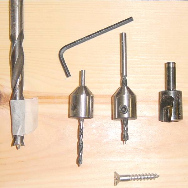 Photo of tools used for fastening the boards