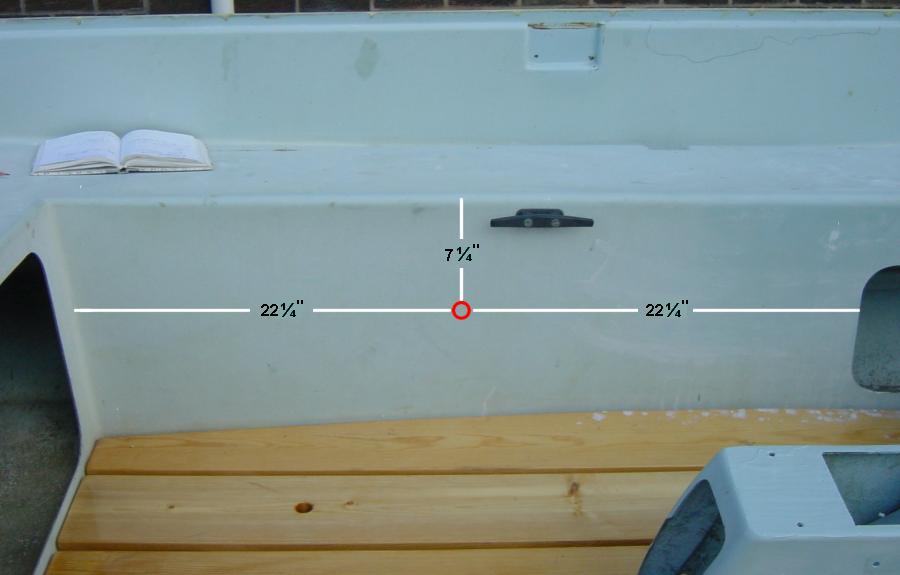 Position of the hatch, port side