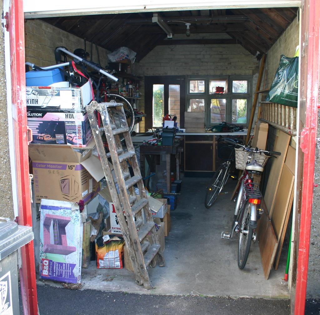View Inside Garage, 21st April 2015.