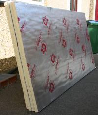 Insulation board delivered, 28th August 2015.