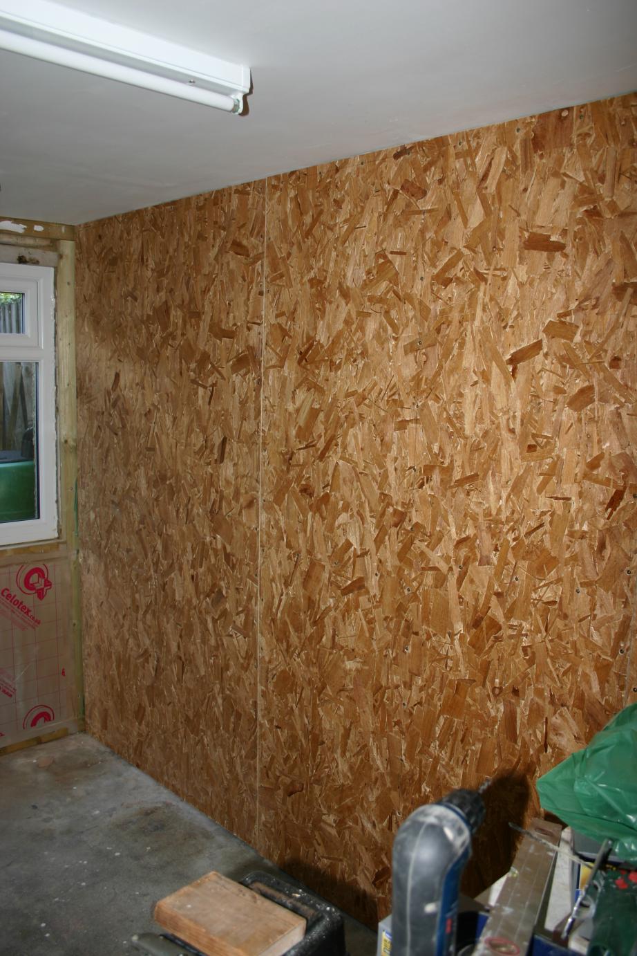 Sheathing with OSB completed, 12th September 2015.