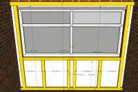 Window end wall stud dimensions