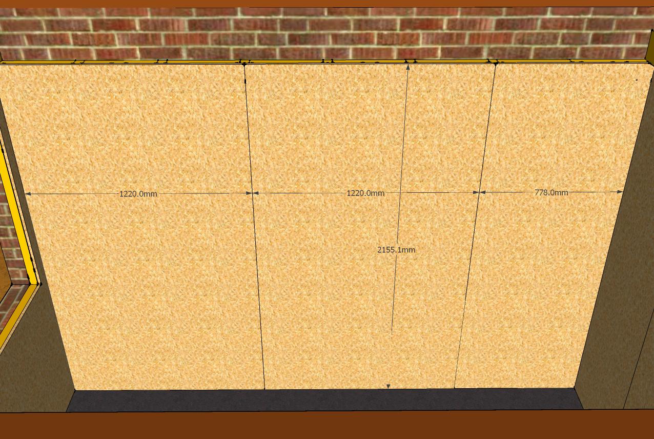 OSB wall sheathing dimensions.