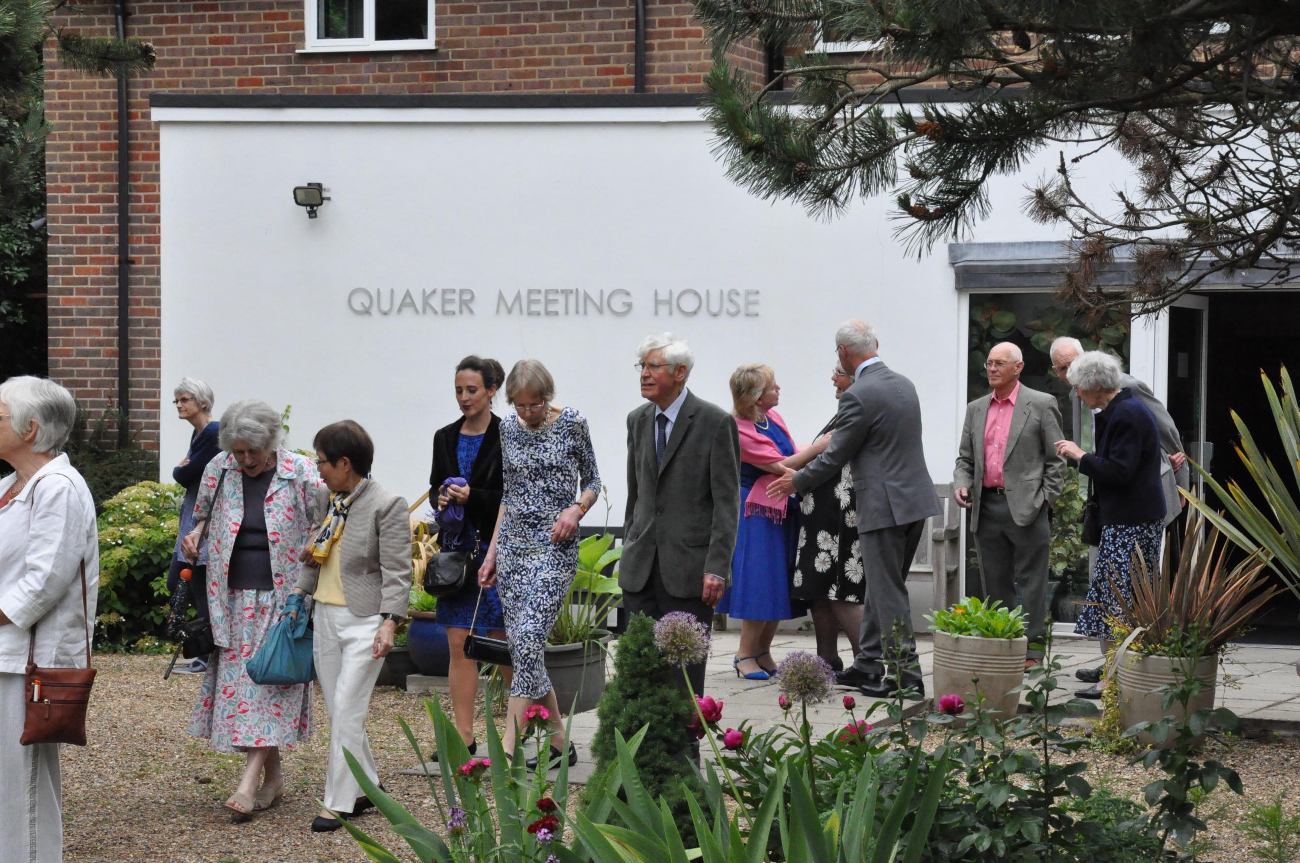 [Monday 5th June, After the Marriage outside the Watford Quaker Meeting House (Photo by Bedri).