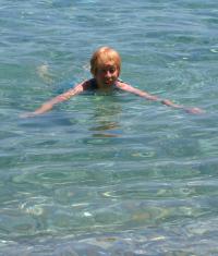 Wednesday 8th June, swimming at Cala Luna, Sardinia.