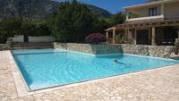 Tuesday 7th June, swimming in the pool at the Gustui Maris Hotel, Cala Gonone, Sardinia.