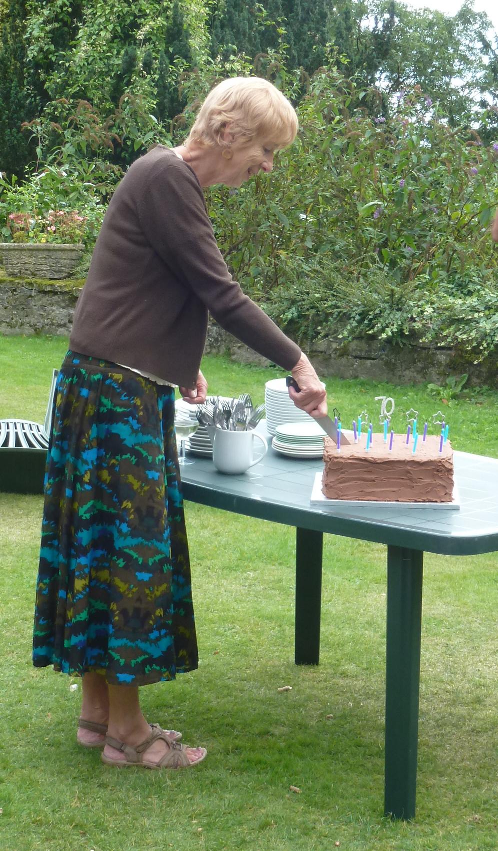 Saturday 23rd August, Cutting the cake. Photo by Dave & Jane Cadd