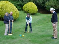 Saturday afternoon 23rd August, more croquet! Photo by Dave & Jane Cadd