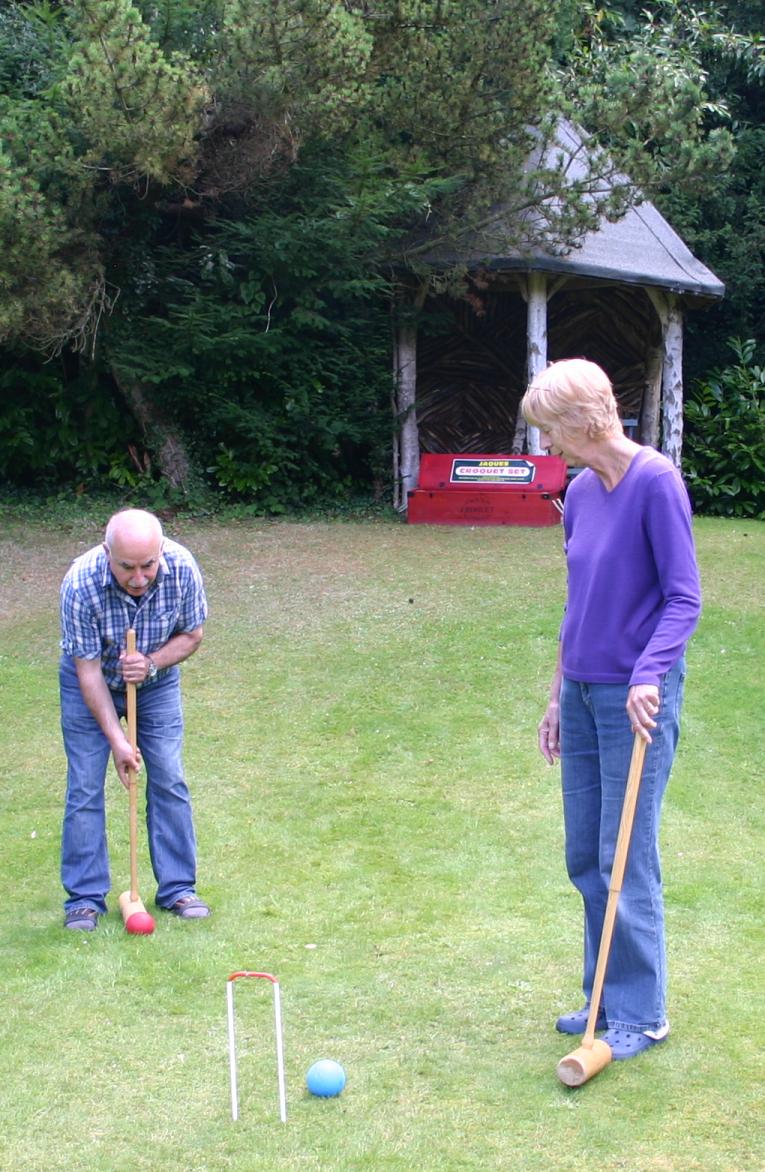 Saturday 23rd August, playing Croquet